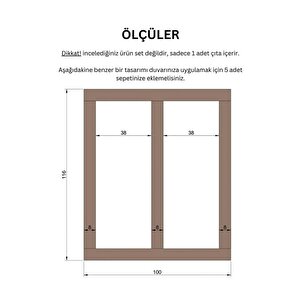 1 Adet 8×100 Cm Özel Mutfak Koridor Salon Tasarım Iskandinav Model Çıta Mdf Duvar Çıtası Paneli