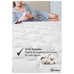 %100 Pamuklu Kapitone, Fitted Full Kenar, Sıvı Geçirmez, Tek, Çift Kişilik Yatak Koruyucu Alez
