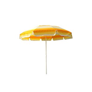 Yüksek Kalite 10 Telli Plaj Şemsiyesi Eğilebilir Bahçe Şemsiyesi Turuncu