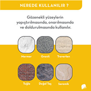 Elkay GRANIT Mermer Ve Taş Yapıştırıcı Şeffaf 800 Gr