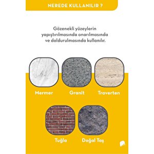 Elkay GRANIT Renkli Bej Mermer Granit Ve Taş Yapıştırıcı 1200 Gr