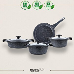 7 Parça Graneu Set-gri