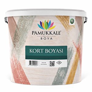 Pamukkale Silikonlu Tenis Kort Zemin Boyası 15 Lt Antrasit Gri Ral 7016