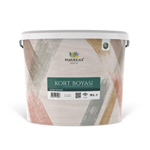Pamukkale Silikonlu Tenis Kort Zemin Boyası 20 Kg Kiremit Kırmızısı