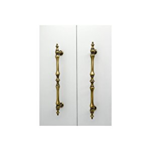 Şehzade Antik Sarı Mobilya Dolap Mutfak Çekmece Kulpu 160 Mm ( 16 Cm ) 10 Adet