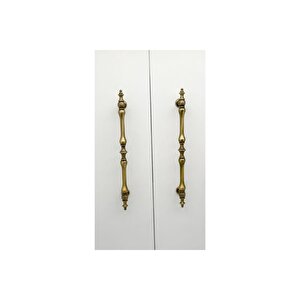 Şehzade Antik Sarı Mobilya Dolap Mutfak Çekmece Kulpu 160 Mm ( 16 Cm ) 10 Adet