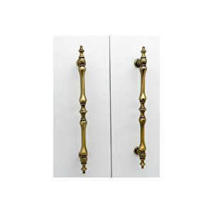 Şehzade Antik Sarı Mobilya Dolap Mutfak Çekmece Kulpu 160 Mm ( 16 Cm ) 10 Adet