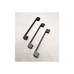 Arel Mat Siyah Tv Ünitesi Vestiyer Yatak Odası Mutfak Dolap Çekmece Kulpu 160 Mm (16 Cm) 4 Adet