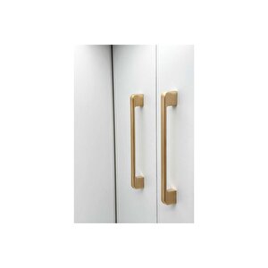 Arel Mat Altın Tv Ünitesi Vestiyer Yatak Odası Mutfak Dolap Çekmece Kulpu 160 Mm (16 Cm) 2 Adet