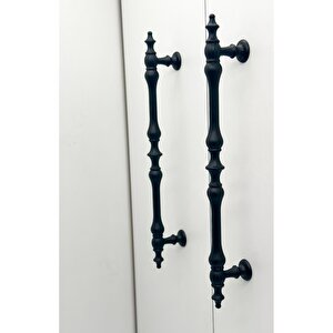 Şehzade Mat Siyah Mobilya Dolap Mutfak Çekmece Kulpu 160 Mm 1 Adet