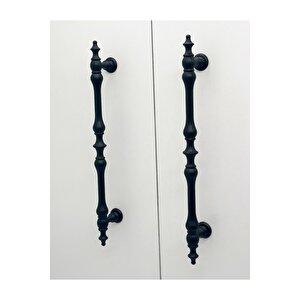 Şehzade Mat Siyah Mobilya Dolap Mutfak Çekmece Kulpu 160 Mm 1 Adet