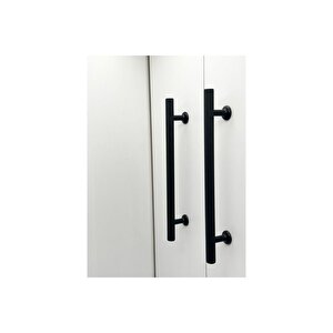 Mobilya Dolap Kulpu Mutfak Çekmece Kulpu Çizgili Dal Siyah 192 Mm ( 19,2 Cm ) 2 Adet