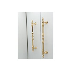 Şehzade Altın Mobilya Dolap Mutfak Çekmece Kulpu 224 Mm ( 22.4 Cm ) 5 Adet