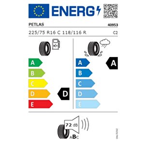 225/75 R16c Tl 118/116r 10pr Full Power Pt825 Kamyonet Yaz Lastiği (üretim Tarihi:2024)