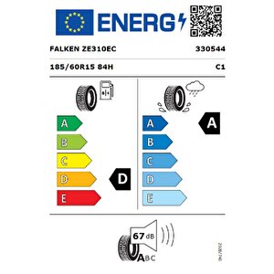 185/60 R15 84h Ziex Ze310 Ecorun Oto Yaz Lastiği ( Üretim Yılı: 2024 )