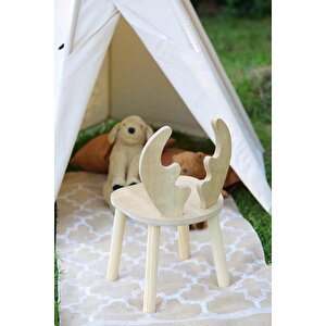 Montessori Deer Sandalyeli Çalışma Masası 1 Masa & 1 Sandalye
