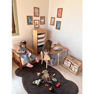 Montessori Çocuk Masası 1 Masa & 1 Mickey Sandalye