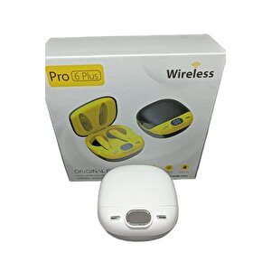 Pro6 Plus Kablosuz Led Işıklı Oyuncu Bluetooth Kulaklık 5.0 Beyaz