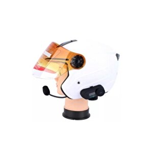 1km Telsiz Intercom Motosiklet Bluetooth Su Geçirmez Kask Kulaklık Lcd-ekran Fm-radyo