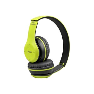 Kulak Üstü Bluetooth Kulaklık 5.0 Yeşil P47