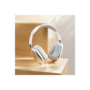 P9 Air Kablosuz Bluetooth 5.0 Wirelles Mikrofonlu Kulaklık Stereo Beyaz