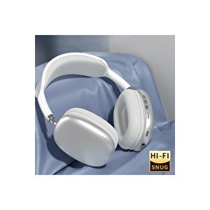 P9 Air Kablosuz Bluetooth 5.0 Wirelles Mikrofonlu Kulaklık Stereo Beyaz