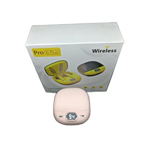 Pro6 Plus Kablosuz Led Işıklı Oyuncu Bluetooth Kulaklık 5.0 Pembe