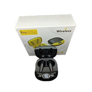 Pro6 Plus Kablosuz Led Işıklı Oyuncu Bluetooth Kulaklık 5.0 Siyah