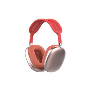P9 Air Kablosuz Bluetooth 5.0 Wirelles Mikrofonlu Kulaklık Stereo Kırmızı