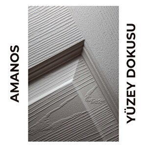 Amanos Amerikan Panel Kapı 87x203 Cm Banyo Kapısı Beyaz 10/13
