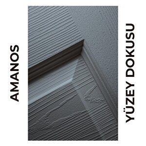Amanos Amerikan Panel Kapı 87x203 Cm Oda Kapısı Gri 10/13