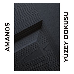 Amanos Amerikan Panel Kapı 77x203 Cm Oda Kapısı Antrasit 10/13