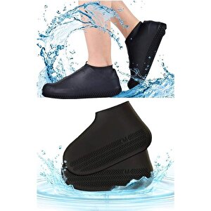 Himarry Himarry Silikon Yağmur Koruyucu Ayakkabı Kılıfı Kaymaz Su Kir Geçirmez Small (26-33)