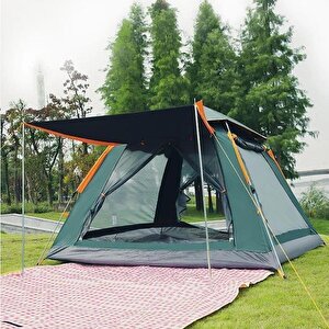 Yek Outdoor 4 Kişilik Tam Otomatik Tenteli Kamp Çadırı 240x240x160