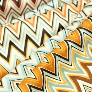 Softmicro Missoni Zikzak Desenli 180x220 Cm Koltuk Örtüsü Şalı, Kanepe Örtüsü, Tv Battaniyesi Çok Renkli