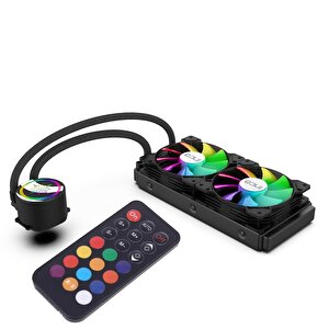 Iss-02xn Intel/amd 2x120mm Argb Led Fanlı Am5 Control Remote Cpu Liquid Cooler