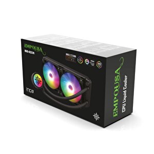 Inca Iss-02xn Intel/amd 2x120mm Argb Led Fanlı Am5 Control Remote Cpu Liquid Cooler