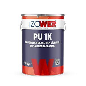 Izower Pu-1k Su Yalıtım Kaplaması - Beyaz - 10 Kg Beyaz