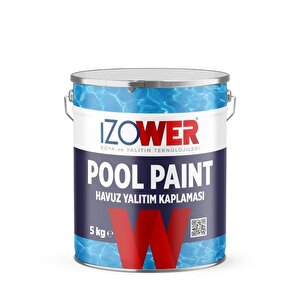 Izower Pool Paint Havuz Yalıtım Boyası - Mavi - 5 Kg Açık Mavi