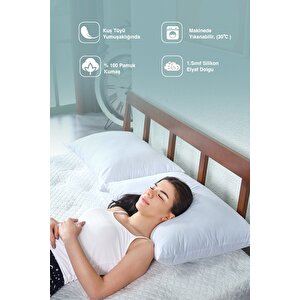 Yogasoft Yıkanabilir Boncuk Silikon Elyaf Yastık 50x70cm