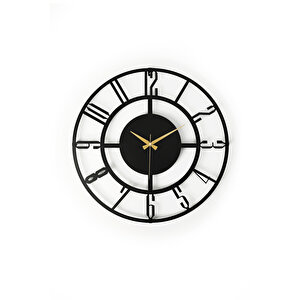 Bunnela Metal Siyah Duvar Saati 50x50cm Mds-50 Myk2034