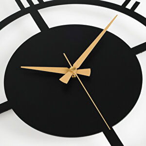 Muyika Bunnela Metal Siyah Duvar Saati 50x50cm Mds-50 Myk2034