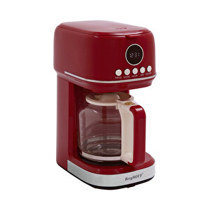 Gem Retro 15 Bardak Kırmızı Filtre Kahve Makinesi