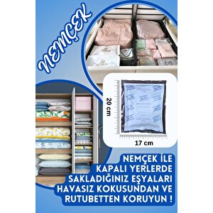 Nem Çek, Nem Emici Çekici, Rutubet Alici, Küf Önleyici, Kötü Koku Giderici (2 Paket)