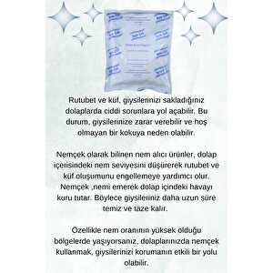 Nem Çek, Nem Emici Çekici, Rutubet Alici, Küf Önleyici, Kötü Koku Giderici (2 Paket)