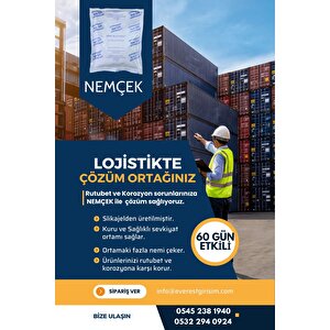 Nem Çek, Nem Emici Çekici, Rutubet Alici, Küf Önleyici, Kötü Koku Giderici (1 Paket)