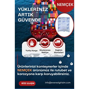 Nem Çek, Nem Emici Çekici, Rutubet Alici, Küf Önleyici, Kötü Koku Giderici (1 Paket)