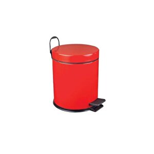 Pedallı Çöp Kovası Kırmızı 5 Lt 18206