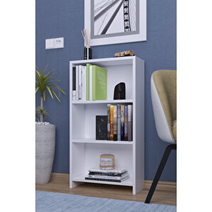 Abete-3 Raflı Kitaplık / Beyaz