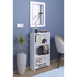 Abete-3 Raflı Kitaplık / Beyaz